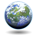 aqua,globe,planet icon