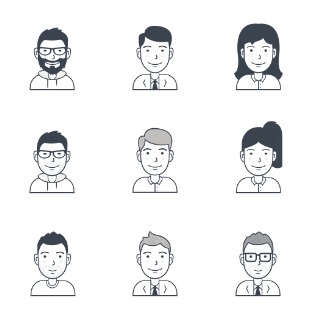 User Avatars icon sets preview