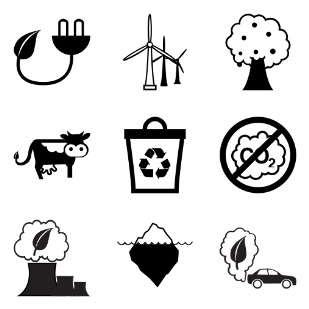 Green Energy Initiative icon sets preview