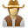 user cowboy icon