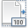 text pagination 100 icon