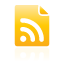 document, yellow, feed icon