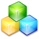 Filesystem blockdevice cubes icon