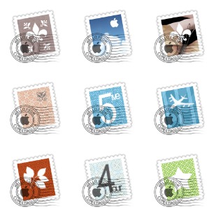 OSX Mail Stamps icon sets preview