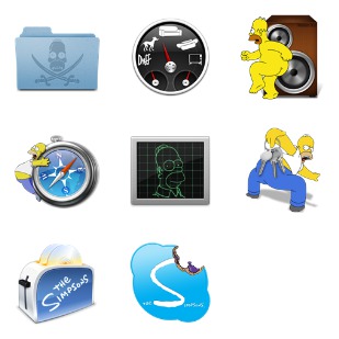 Simpsons 3 icon sets preview