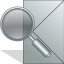 find, envelop, mail, search, seek, email, letter, message icon