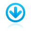 Blue, Down, Frame, Navigation icon