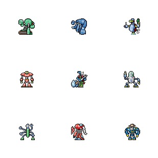 Robots icon sets preview