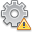 cog,error,warning icon