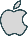 logo, social, apple, brand, network icon