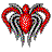 heart, spider icon