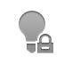 lightbulb, lock, off icon