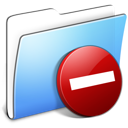 Aqua Smooth Folder Private icon