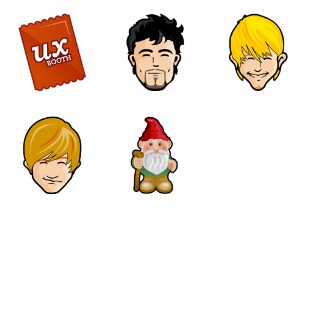 Trendy Guys icon sets preview