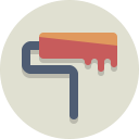 paint, roller icon