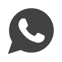 contact, social, message, whatsapp, call, media, logo icon