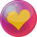 heart orange 6 icon