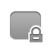 rounded, rectangle, lock icon