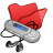 red, folder, mymusic icon