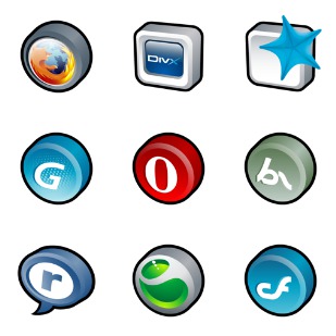 3D Cartoon Pack icon sets preview