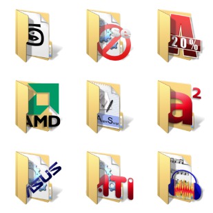 Vista Folders 3 icon sets preview