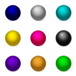 Color ball icon sets preview