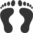 Footprints, Human icon