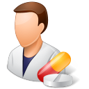 male, pharmacist icon