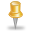 pin, yellow icon