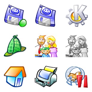 Kids icon sets preview