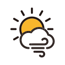 weather, sunny, storm, clouds icon