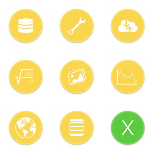 Button UI Microsoft Office Apps icon sets preview