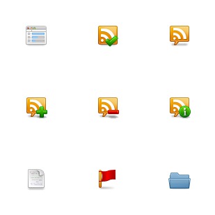 Feed icon sets preview