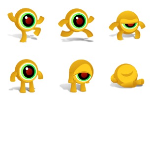 Crazy Eye icon sets preview