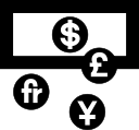 exchange, cash, currency, money icon