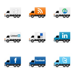 Social Trucks icon sets preview