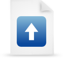 document, file, paper, blue icon