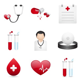 Medical icon sets preview