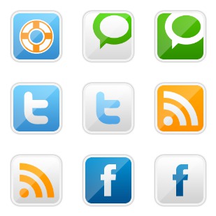 Metallic Social 01 icon sets preview