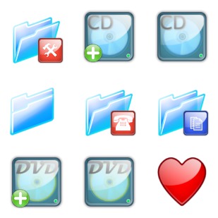 Glossy et for MAC icon sets preview