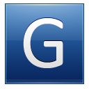 Letter G blue icon