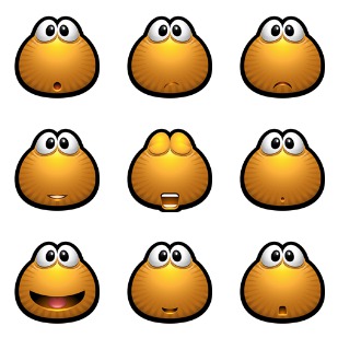 Brown Monsters icon sets preview