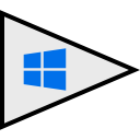 logo, windows, social, flags icon