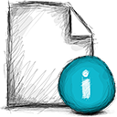 file, info icon