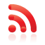 Alt, Feed, Red icon