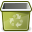 empty, recycle bin, trash icon