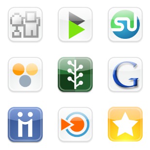 Web 2 icon sets preview