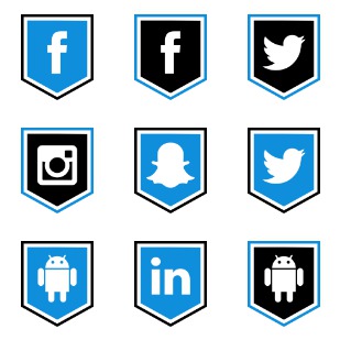 Social Media & Logos ! icon sets preview