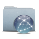Folder Graphite Globe icon