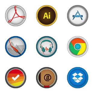 Mac Apps icon sets preview